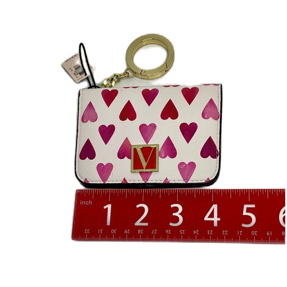 Victoria's Secret Card/ ID Holder with “Pink & Red Hearts” - Picture 2 of 4